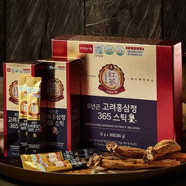 Jeong Won-sam [Jeongwonsam] 6-Year-Old Korean Red Ginseng Extract 365 Sticks Yellow (10g x 30 packets) Red Ginseng Sticks / [정원삼] 6년근 고려홍삼정 365스틱 황 (10g x 30포) 홍삼스틱