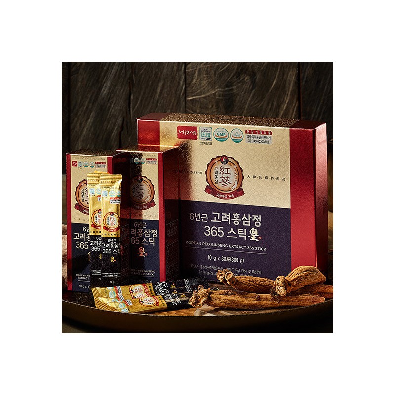 Jeong Won-sam [Jeongwonsam] 6-Year-Old Korean Red Ginseng Extract 365 Sticks