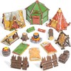 Warmtree 17 Pcs Miniature Terrain Camp Terrain Building Tabletop Wargames