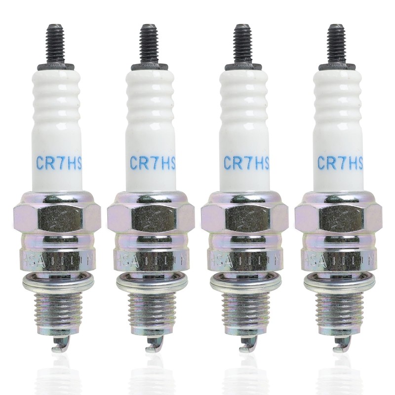 Pack of 4 Spark Plug CR7HSA for Scooters, Mopeds and