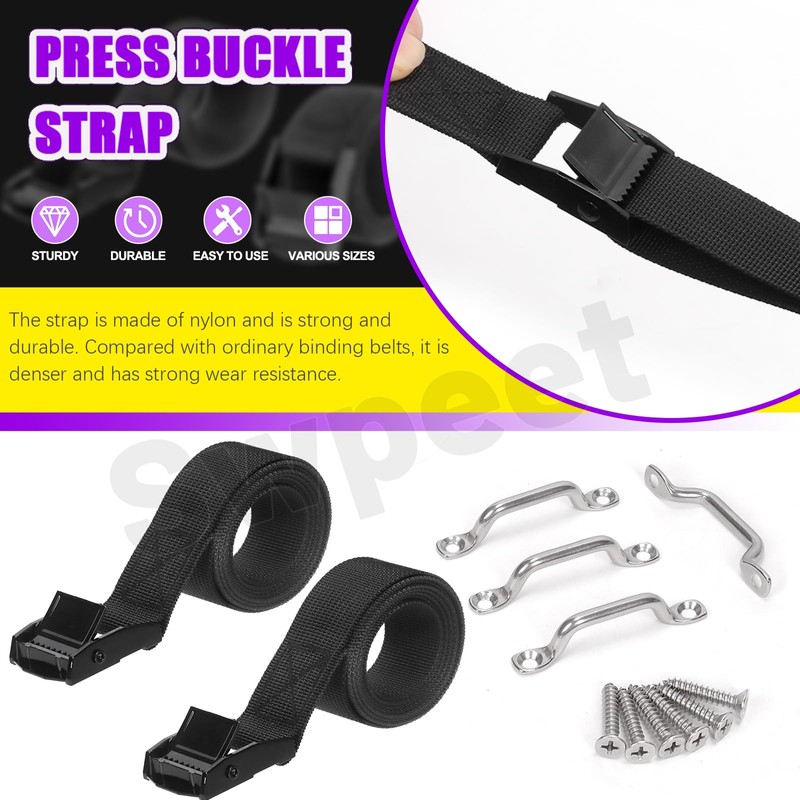 Swpeet Tie Down Strap for Boats, Luggage Belt, Cars