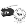 Notary Journal, Self Inking Stamp, Black Pocket Seal Embosser, and
