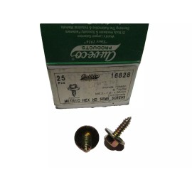 AUVECO 16828 HEX HEAD SEMS TAP SCREW M6.3-1.81 X 20MM QTY 25