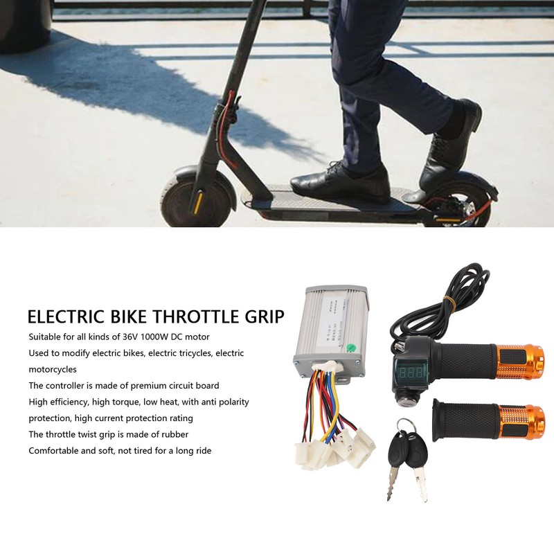 36V 1000W Motor Controller Aluminum Alloy Rubber Electric Bike Controller