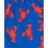 Little Me Clothes for Baby Boys' Lobster Swim Trunks, Blue