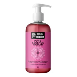 Jabón Íntimo Para Mujer - Higiene Intima - Limpieza Delicada - Aloe Vera - Coco - Aceites de Tea Tree y Lavanda - Vitamina E - 250ml - Pure Essence Woman - Beauty Freedom - Combate malos olores