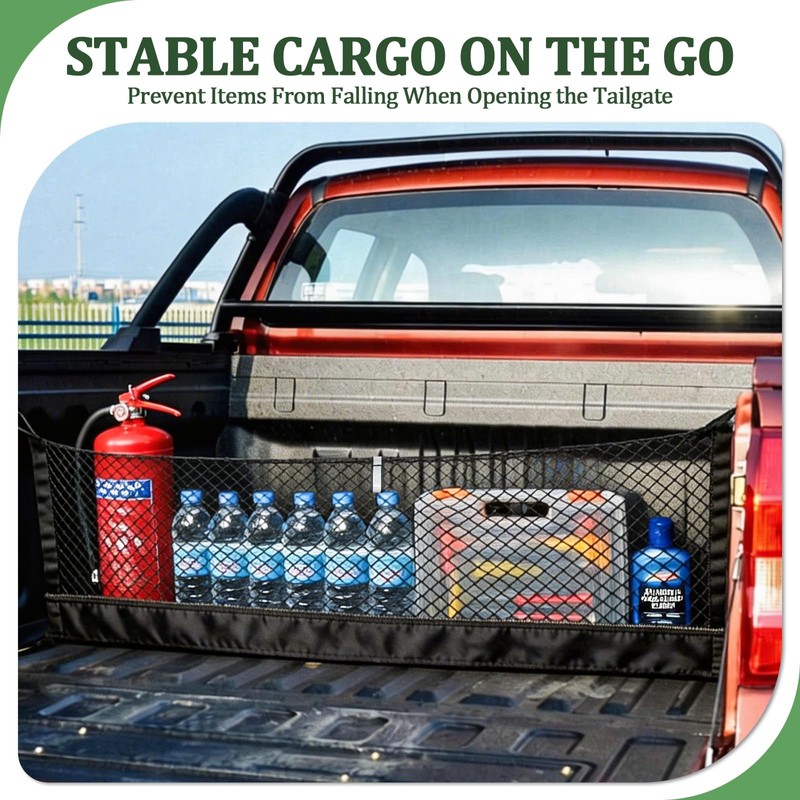 3-Layer Cargo Net for GMC Sierra 1500 / 2500HD /