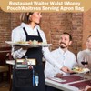 Professional Cleaning Apron with 5 Pockets and Adjustable Waist Belt,