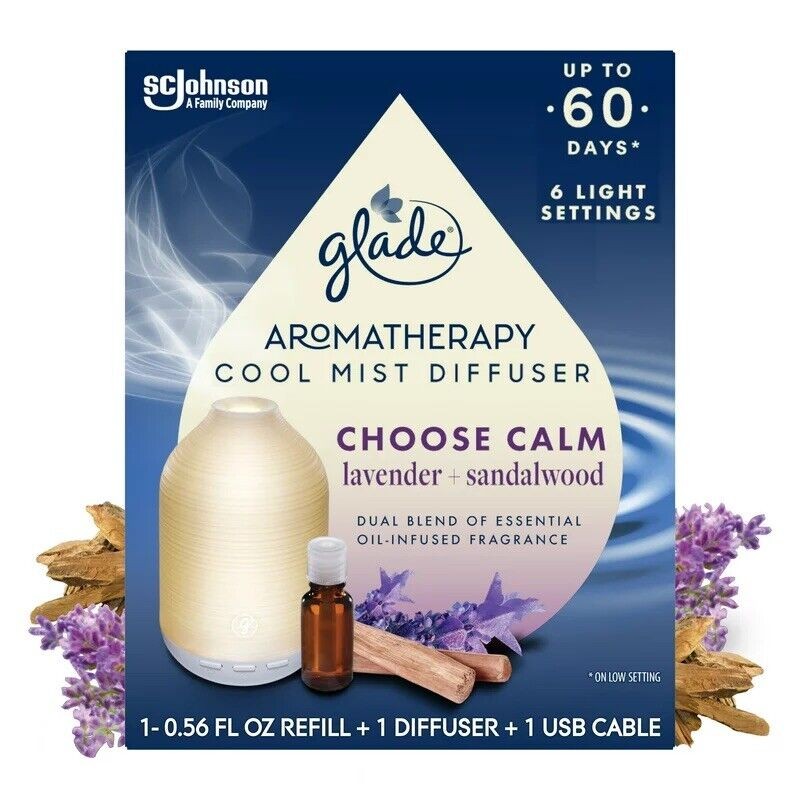 Glade Aromatherapy Diffuser & Essential Oil Air Freshener Choose Calm