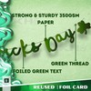 AKH® Happy St Patrick's Day Foil Banner 2m Long Green