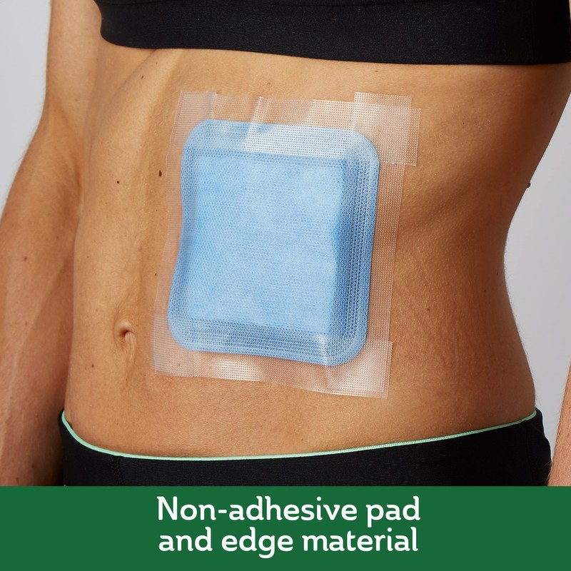 Curad Super Absorbent Wound Pad, Small, 3" x 3", 10