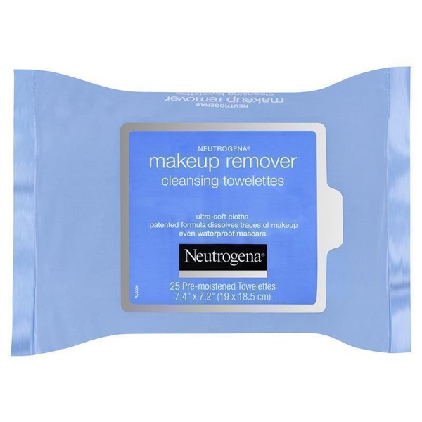 Neutrogena Makeup Remover Cleansing Towelettes Wipes 25 Pack