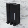 Black 3-hole dispenser Vitarito wall-mounted liquid soap dispenser Lin's Case