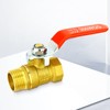 TAILONZ PNEUMATIC 6PCS 1/2 Inch Brass Mini Ball Valve Shut
