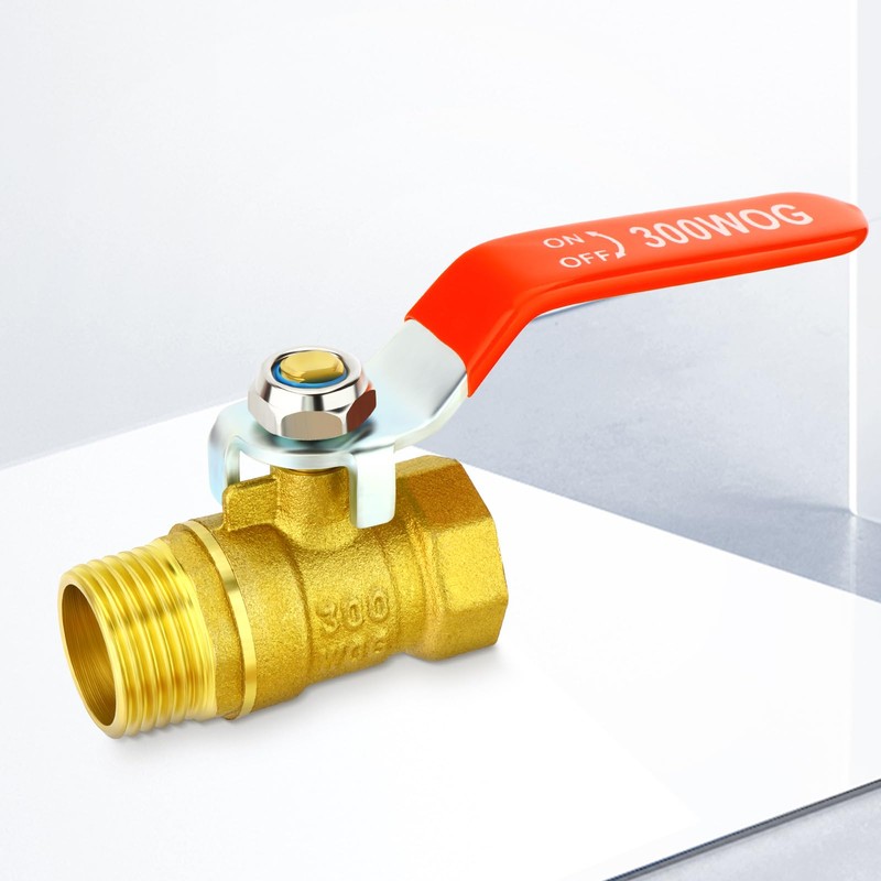 TAILONZ PNEUMATIC 6PCS 1/2 Inch Brass Mini Ball Valve Shut