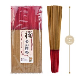 I H INCENSE HOUSE+ Taiwan Sandalwood, 11.8 inches (30 cm), 10.6 oz (300 g), Taiwan Traditional Incense, Religious Incense, Approximately 380 - 400 Sticks, Slim Type, Low Smoke, For Buddhist Altar, For