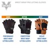 Valeo Wrist Wrap Padded Ocelot Lifting Gloves, Gym Gloves, Workout