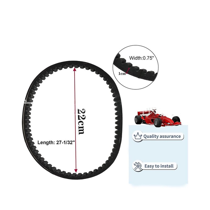 30 Series Go Kart Drive Belt KT196 Go Kart Torque