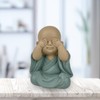 Zen'Light Statue Buddha Vue in Mythical Position - See Nothing