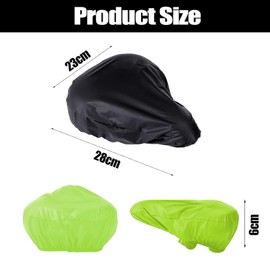 JCUGSBS Elastic Bicycle Rain Cover Saddle Waterproof Cover Protective Cover Seat Dustproof (3 Packs)