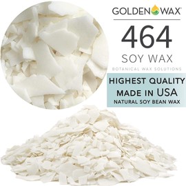 Golden Brand 464 Soy Wax Flakes, All Natural Soy Wax Wholesale Wax for Candle Making Supplies (45 LB), White, GW-464