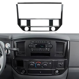 BRMYL Center Console Panel Decals for 2006 2007 2008 Dodge Ram 1500 2500 3500 Accessories Carbon Fiber Interior Stickers, A