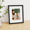 8.5x11 Picture Frame, 8.5x11 Frame Matted to 6x8, Rustic Wooden