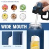 Kodrine 32 oz Glass Water Bottle with Straw and Carry