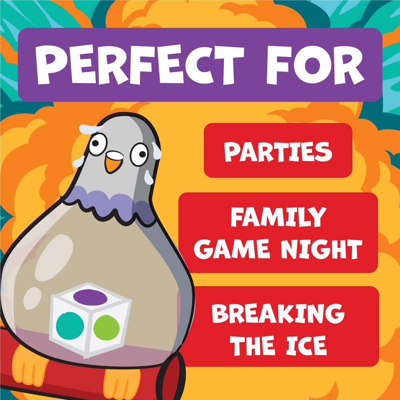 Exploding Kittens Presents Exploding Pigeon - Hilarious Fast-Paced Party Game