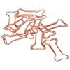 100pcs Shaped Paper Clips Electroplating Rose Gold Series Metal Portable