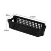 Morcte 12 Pack Narrow Plastic Storage Basket, Stacking Slim Baskets,