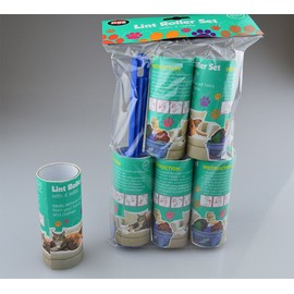 World of pets Lint Roller Set with 4 refills Dog Cat Pet Hair cleaning