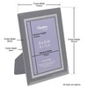 Hampton Frames RITZY 4x6 (10x15cm) Gloss Black Photo Frame Glass