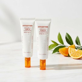 Innisfree Vita C Blemish Tone Up Sun Cream 50ml 2pcs SPF50+ / 이니스프리 비타C 잡티 톤업 선크림 50ml 2개 SPF50+