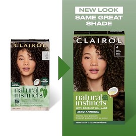 Clairol Natural Instincts café coloración del cabello, 4rv Dark Burgundy/Rich Plum
