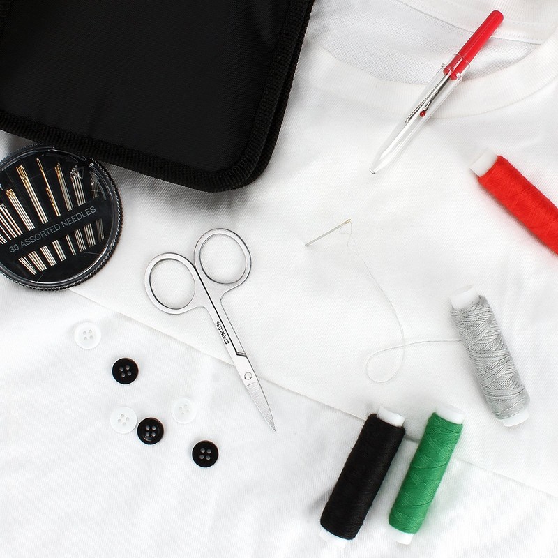 Juning Sewing Kit with 130 Sewing Accessories, 24 Bobbins of