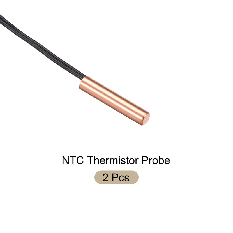 Rebower NTC Thermistor Probe 50K 40cm Waterproof Copper Temperature Sensor