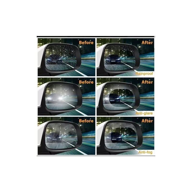 Taej 85 Pack 10 Pares D Micas Antiempañantes Para Retrovisor