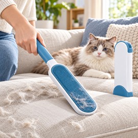 Reusable Pet Hair Remover Brush for Sofas, Carpets & Clothing – Manual Lint Cleaning Tool for Everyday Home Care