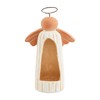 Mud Pie White Terra Angel Votive Holders