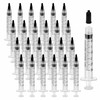 30 Pack 3ml Plastic Syringes without Needle, Luer Lock Syringes