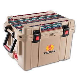 MightySkins Skin Compatible with Pelican 45 qt Cooler Lid – Southwest Stripes | Protective, Durable, and Unique Vinyl Decal wrap Cover | Easy to Apply, Remove, and Change Styles | Made in The USA