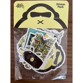 Sun Bum Stickers Sticker Pack of 10 Assorted Sizes BRAND NEW SEALED Monkey
