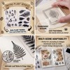 25PCS Plant Clear Rubber Stamp, Vintage Leaf Stamps for Card