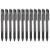 Volcanics Black Erasable Gel Pens 0.7Mm Fine Point 12Pk W/