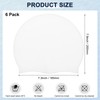 M METERXITY 6-Pack Silicone Swim Cap, 7.3" Opening 7.9" H