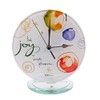 WL SS-WL-22118, 6.75 Inch Joy Round Desk Clock Collectible Decoration