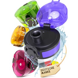 Funkelfuchs® - Replacement lid for drinking bottle 500 ml (purple) suitable for drinking bottles