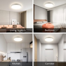 Aigostar LED Ceiling Light Flat 24 W, 4000 K, Diameter 289 mm, 2700 LM Lamps Ceiling Ideal for Living Room, Bedroom, Kitchen, Balcony, Warm White LED Lamps, Ceiling Lamps, Diameter 289 mm x Height 38