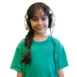 Califone 3066AVT Deluxe Multimedia Stereo Headset with To Go Plug, Rugged ABS Plastic Headstrap with “Comfort Sling” Better Distributes the Weight for Increased Comfort, Fully Adjustable Headband